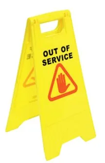 Roots Out of Service Caution Board — image 1