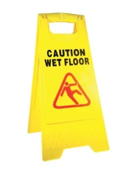 Roots Caution Wet Floor Sign, Yellow — image 1