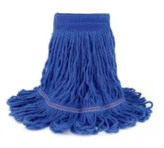 Roots Cotton Mop, Loop End, Blue — image 1