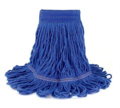 Roots Cotton Mop, Loop End, Blue — image 1