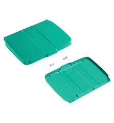 Roots Green Line Polypropylene 120 L Lid with Glass, Green — image 1