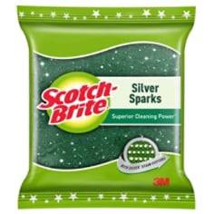 Scotch Brite Silver Spark Scrub Pad, Small (1pc) (7 x 7.5cm) — image 2