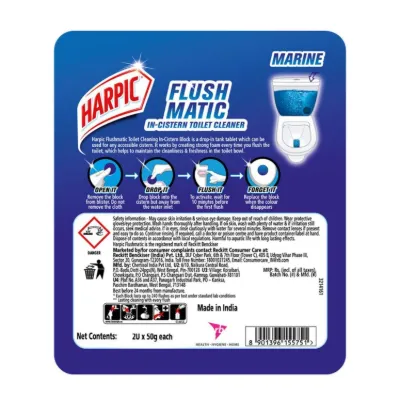 Harpic Flushmatic | In-Cistern Toilet Cleaner Blocks, 100 gm — image 2