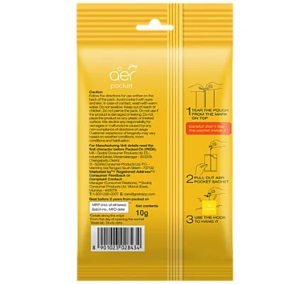 Godrej Aer Power Pocket Bathroom Fragrance - Buy 4 Get 1 Free, 10gm x 5 pcs — image 3