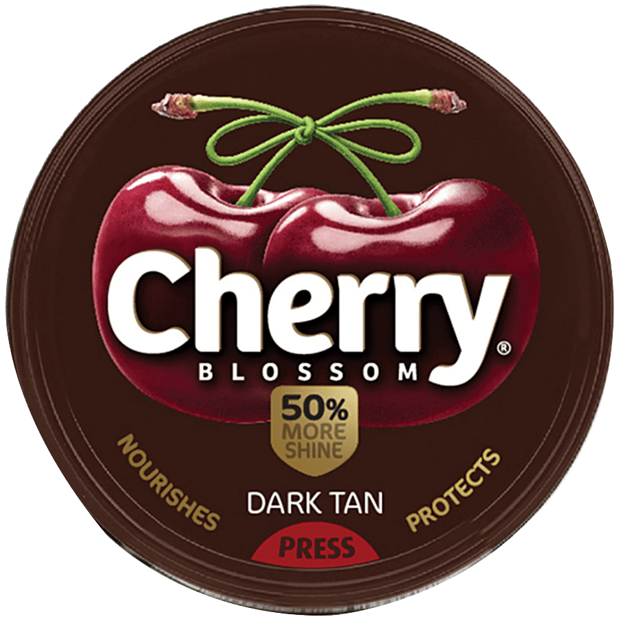 Cherry Blossom Wax Shoe Polish, Dark Tan - 40 gm — image 1