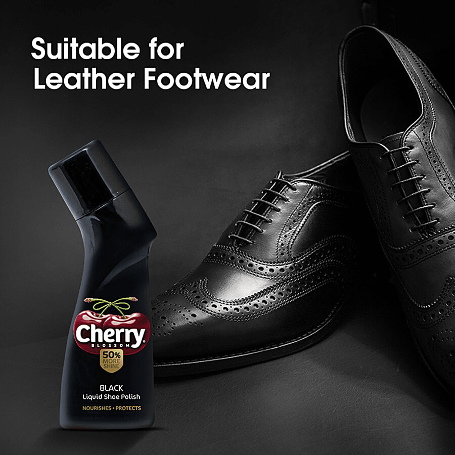 Cherry Blossom Liquid Shoe Polish, Black - 75 ml — image 5