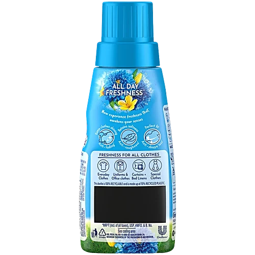 Comfort Fabric Conditioner, Blue ( Morning Flesh ), 210 ml - Bottle — image 3