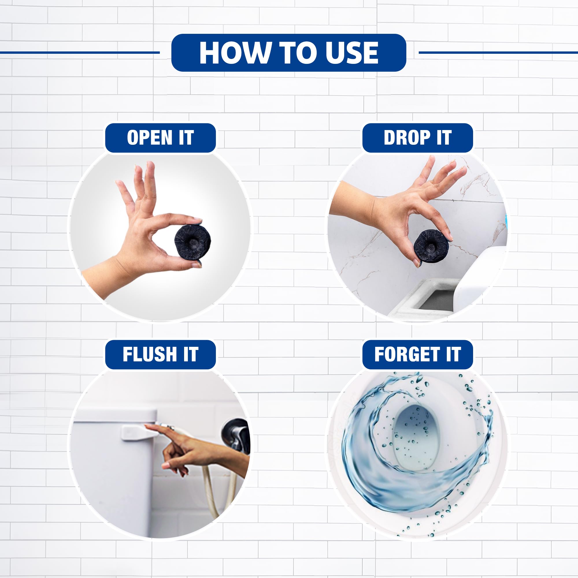 Harpic Flushmatic | In-Cistern Toilet Cleaner Blocks, 100 gm — image 5