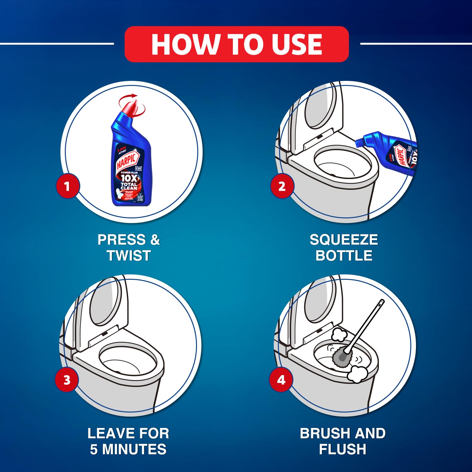 Harpic Powerplus Toilet Cleaner Original, 200 ml — image 4