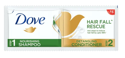 Dove Intense Repair Shampoo & Conditioner (Twin Pack), 5 + 5 ml — image 1