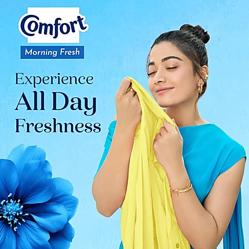 Comfort Fabric Conditioner, Blue ( Morning Flesh ), 210 ml - Bottle — image 7