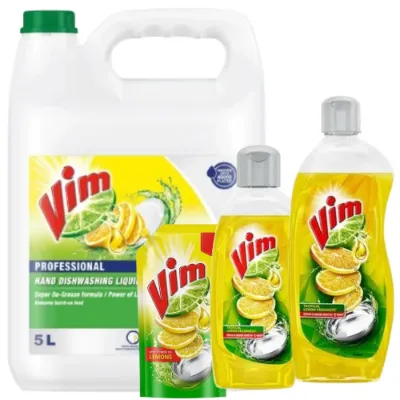 Vim Dishwash Liquid Gel - Lemon — image 1