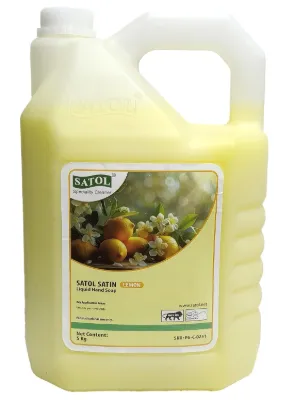 Satol Satin Liquid Handwash, Lemon - 5 Kgs — image 1