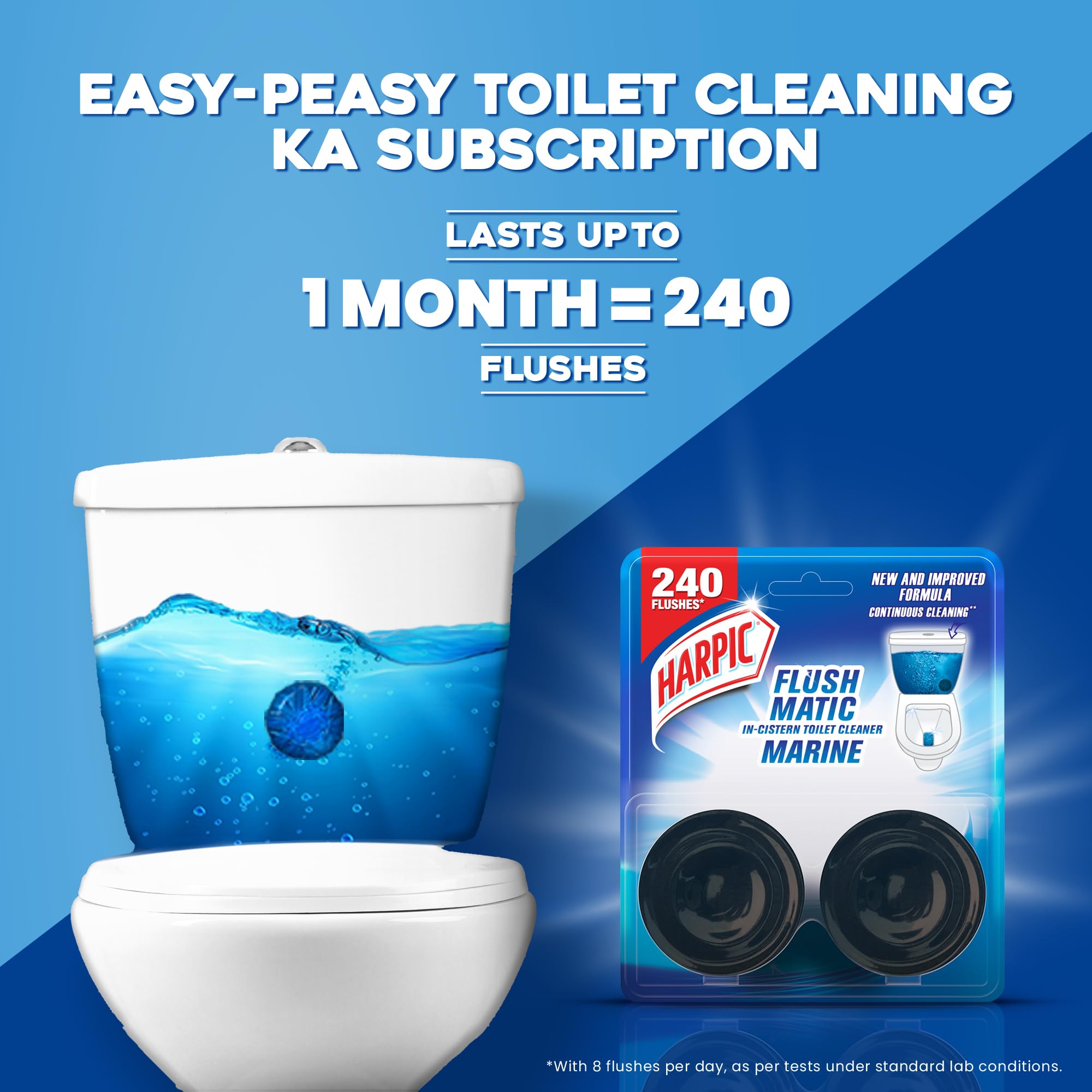 Harpic Flushmatic | In-Cistern Toilet Cleaner Blocks, 100 gm — image 3