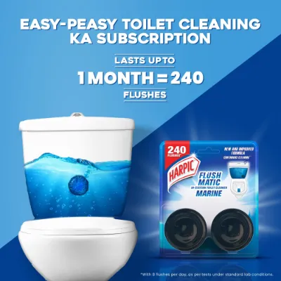 Harpic Flushmatic | In-Cistern Toilet Cleaner Blocks, 100 gm — image 3