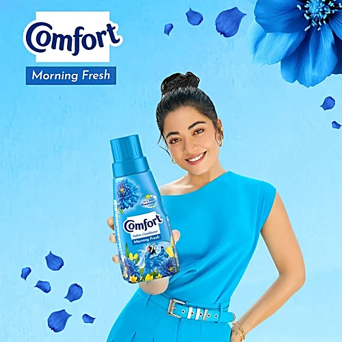 Comfort Fabric Conditioner, Blue ( Morning Flesh ), 210 ml - Bottle — image 6