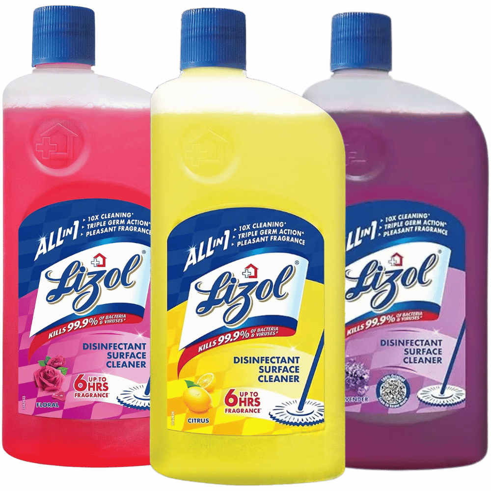 Lizol Disinfectant Surface & Floor Cleaner Liquid,, Random / Mix - 975 ml — image 1