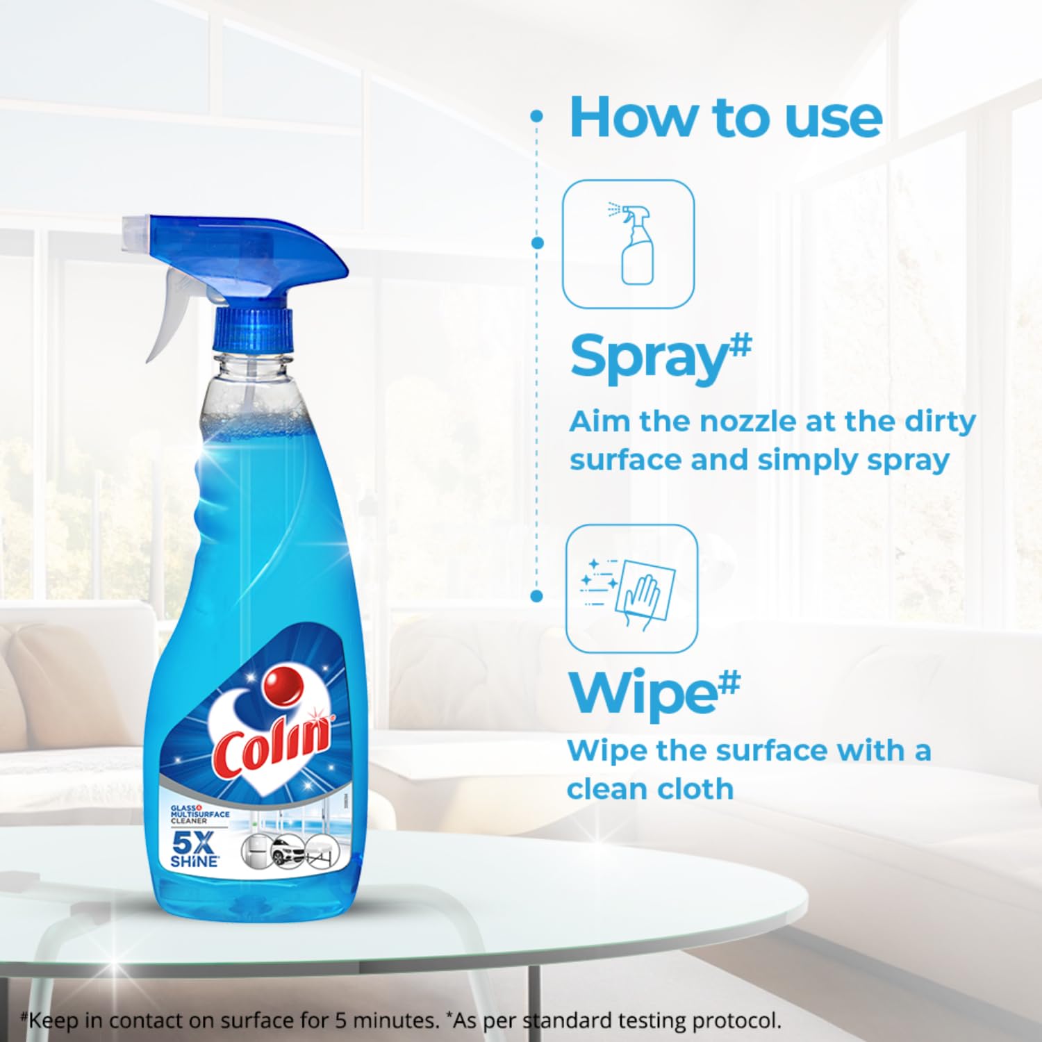 Colin Glass and Surface Cleaner Liquid Spray, 750 ml — image 4