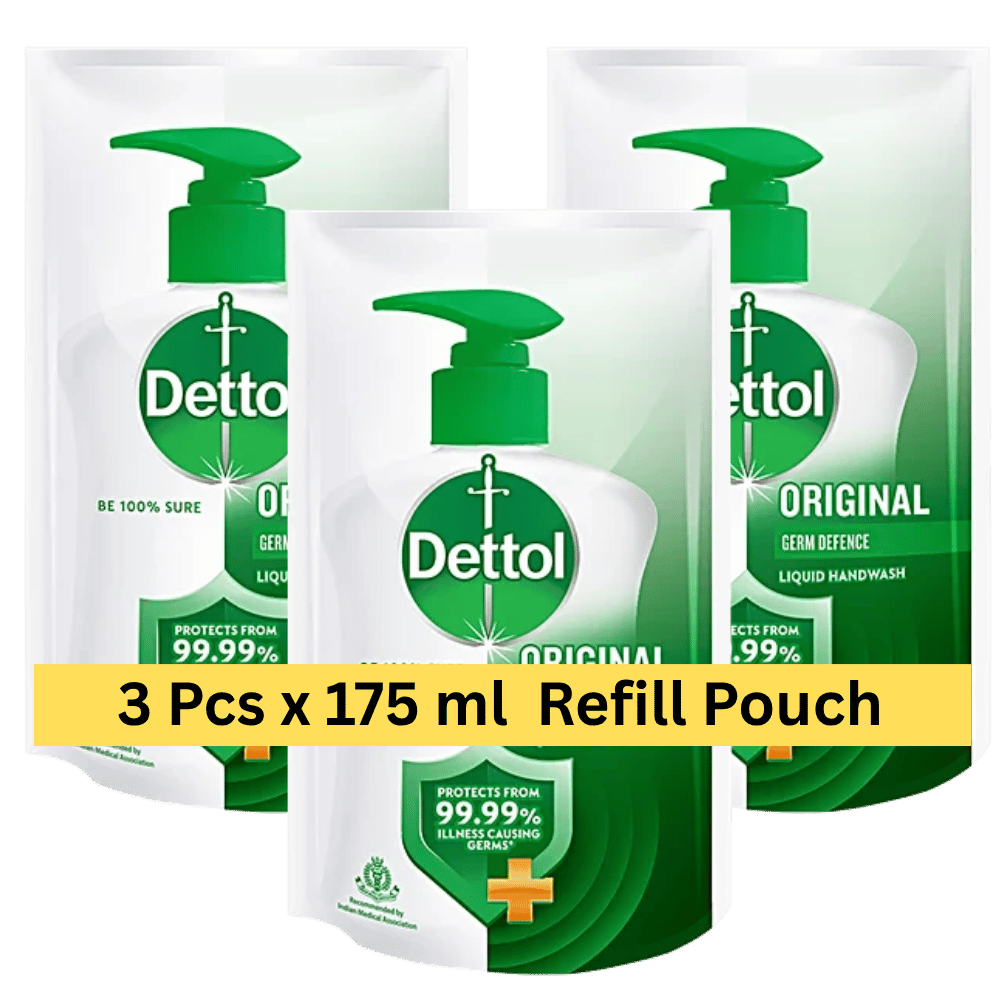 Dettol Liquid Handwash Original, 175 ml x 3 Pcs (525ml) Refill Pouch — image 1