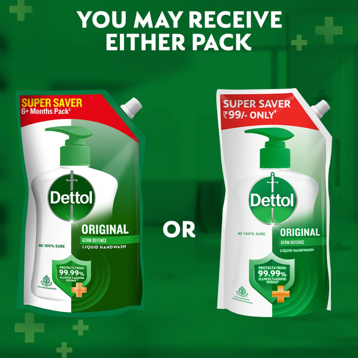 Dettol Liquid Handwash Original, 650 ml - Refill Pouch — image 4