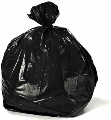 Garbage Bag, Recycled - 20 x 24 inch ( Black ) — image 1