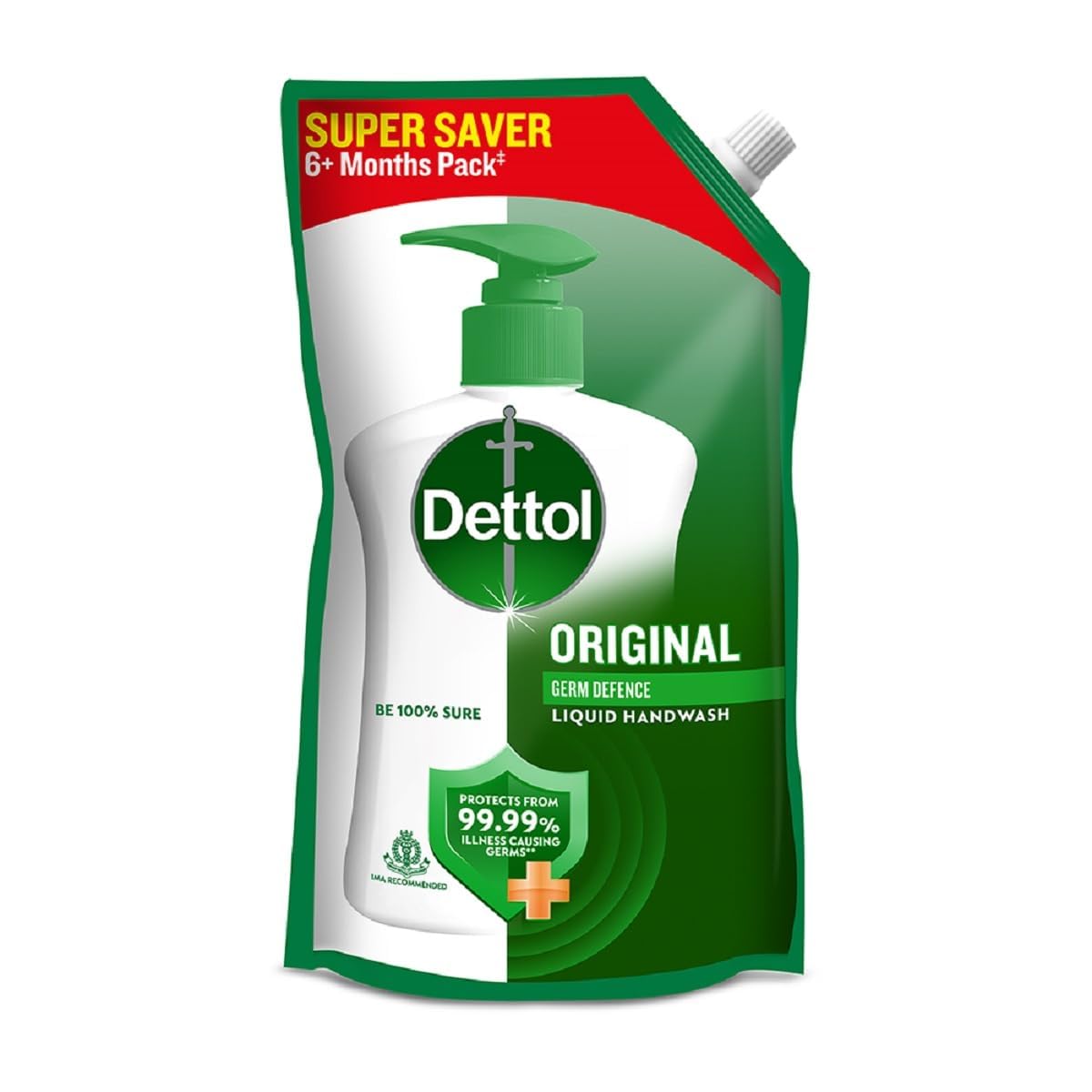 Dettol Liquid Handwash Original, 650 ml - Refill Pouch — image 1